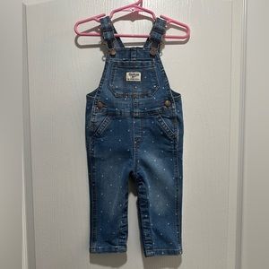 OshKosh B’Gosh Girls 12 Months Blue Polka Dot Vestbak